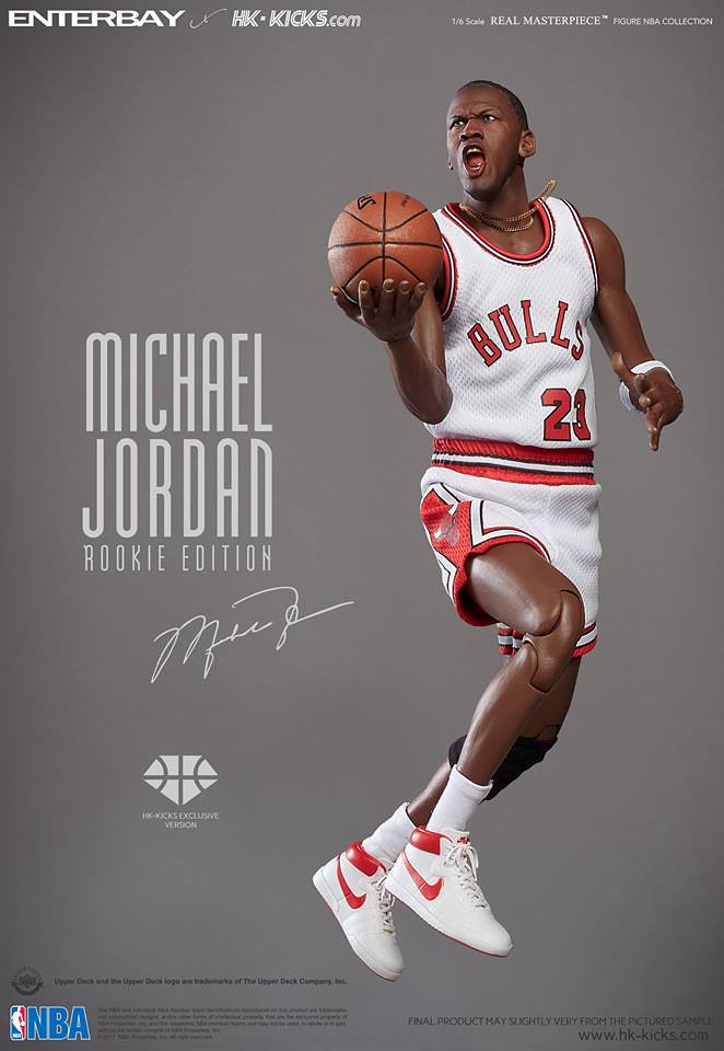 ENTERBAY × HK-KICKS【麥可．喬丹新秀球季主場版】Michael Jordan Rookie ver. 1/6 比例人偶作品