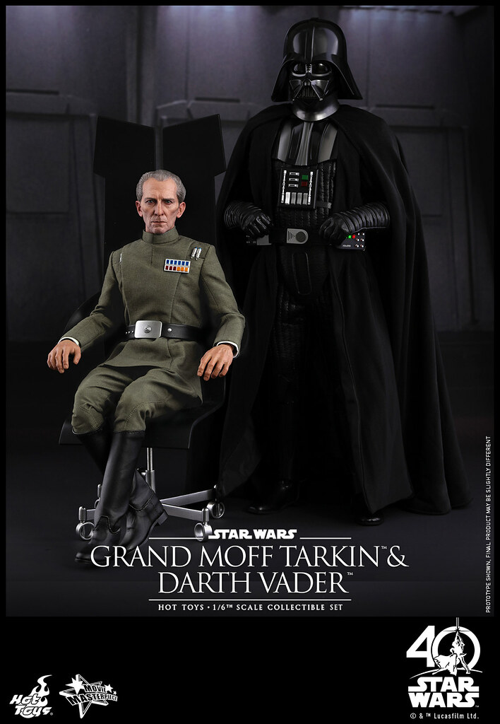 Hot Toys – MMS434 – 星際大戰四部曲：曙光乍現【塔金總督 & 黑武士】Grand Moff Tarkin & Darth Vader 1/6 比例人偶作品