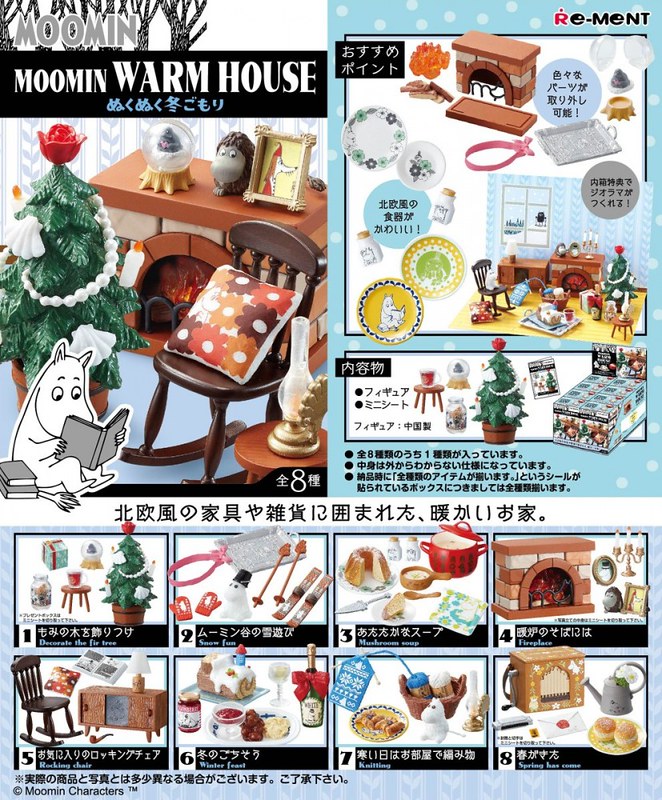 RE-MENT 《嚕嚕米》溫暖的房子(冬天的溫暖)篇 MOOMIN WARM HOUSE ぬくぬく冬ごもり