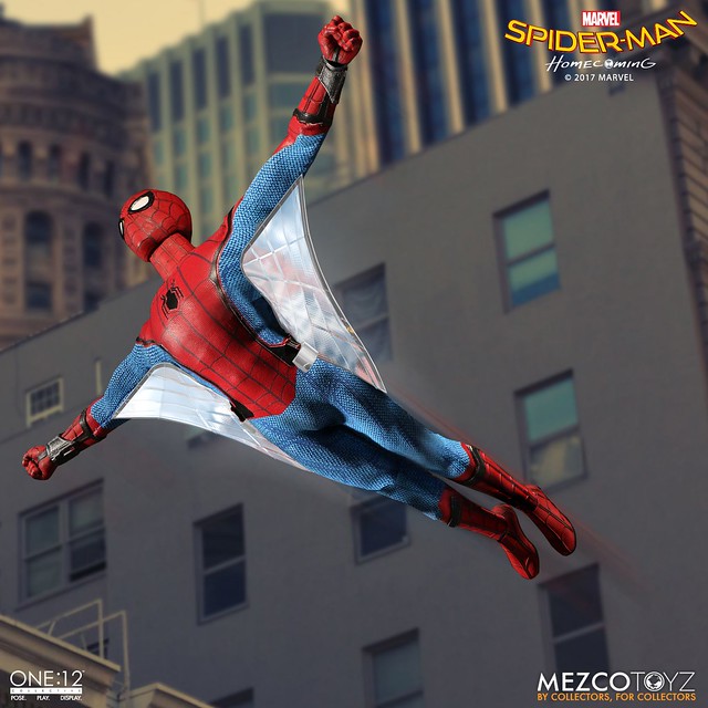 「官圖＆販售資訊公開！！」MEZCO – ONE:12 COLLECTIVE 系列【蜘蛛人：返校日】Spider-Man: Homecoming 1/12 比例人偶作品