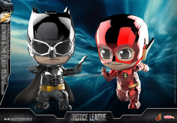 Hot Toys - COSB398 正義聯盟【蝙蝠俠＆閃電俠（金屬配色版）】Justice League Batman & The Flash (Metallic Color Version) Cosbaby Series