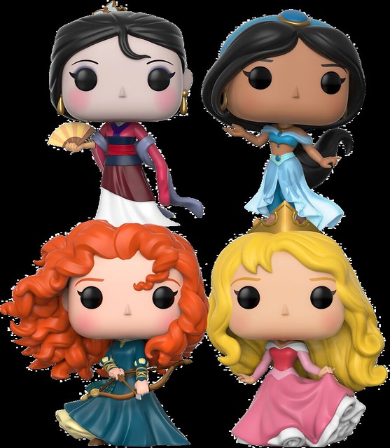 不管頭多大，公主們依舊可愛無法擋～～FUNKO POP!Disney 系列【迪士尼公主們】Disney Princess