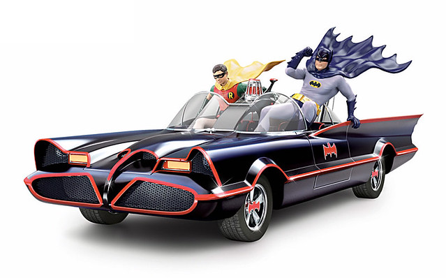 傳奇拍檔出動！經典1966 電視版《蝙蝠俠》聲光效果蝙蝠車 BATMAN Classic TV Series BATMOBILE Sculpture