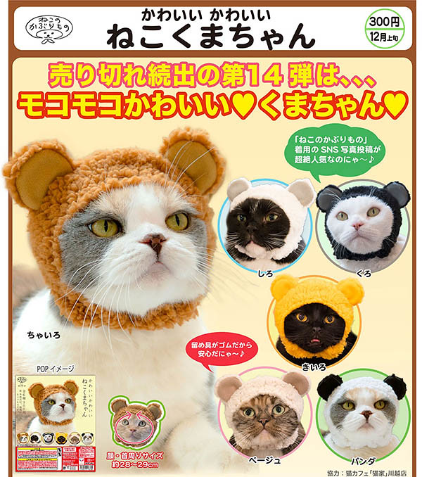 奇譚俱樂部【可愛貓頭套。熊熊版】かわいい かわいい ねこくまちゃん