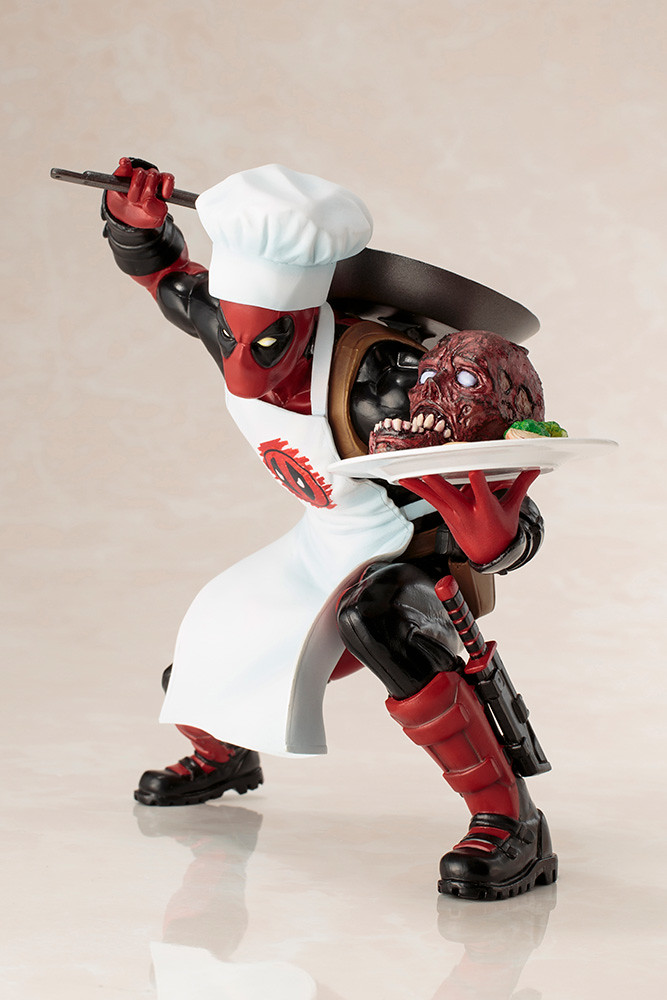 【本日特餐：死侍死人頭佐鮮蔬】壽屋 - ARTFX+ 廚師死侍 クッキング デッドプール
