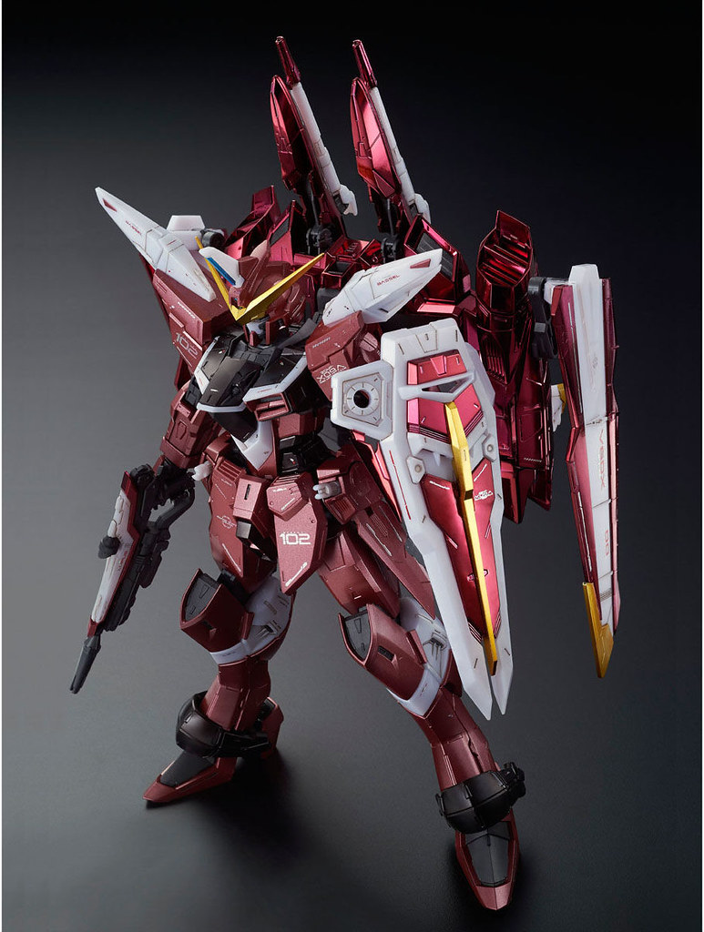 MG 1/100《機動戰士鋼彈SEED》正義鋼彈[特殊電鍍版]（ジャスティスガンダム [スペシャルコーティング]）【PB限定】