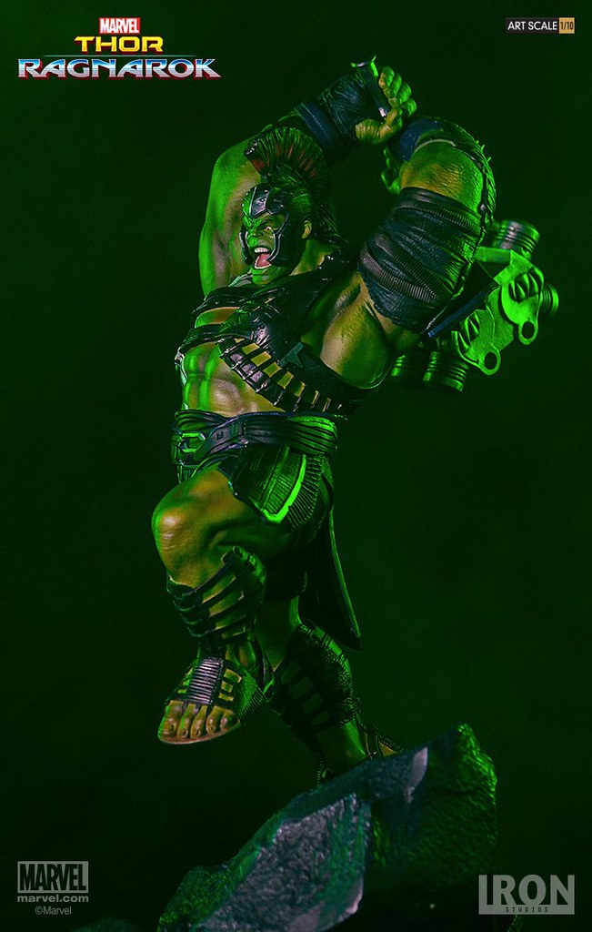 憤怒的狂暴之火！！Iron Studios Battle Diorama 系列 雷神索爾3：諸神黃昏【浩克】Thor Ragnarok Hulk 1/10 比例決鬥場景作品