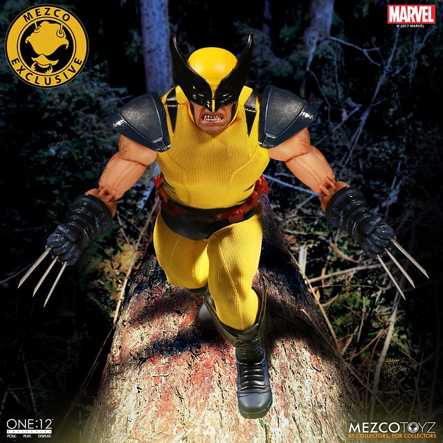 「新增官圖！！」MEZCO – ONE:12 COLLECTIVE 系列 2017秋季限定！！【金鋼狼】Marvel Wolverine 1/12 比例人偶作品