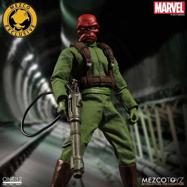 復古的早期風格！！MEZCO – ONE:12 COLLECTIVE 系列 2017秋季限定！！【紅骷髏】Marvel Red Skull 1/12 比例人偶作品 九頭蛇萬歲～～