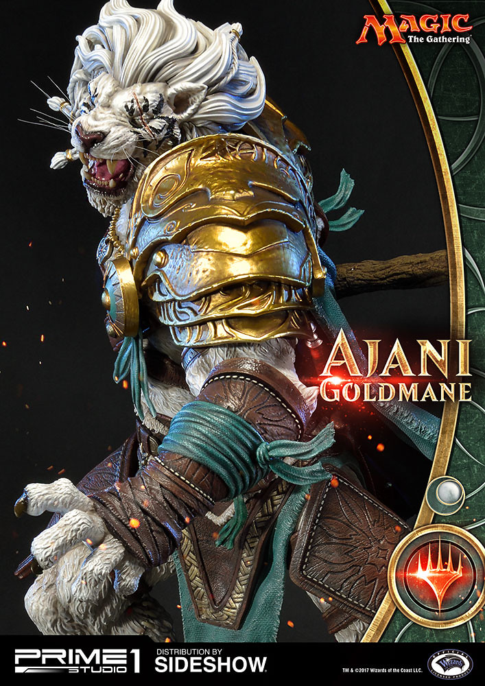 黄金のたてがみのアジャニ　フィギュアPolystone figure Ajani Magic: The Gathering Museum Masterline Ajani Goldmane Statue
