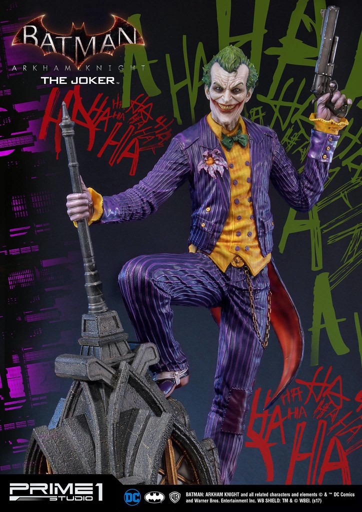 完美展現出那純粹的瘋狂！ Prime 1 Studio 蝙蝠俠：阿卡漢騎士【小丑】Batman: Arkham Knight The Joker MMDC-27EX 1/3 比例全身雕像作品