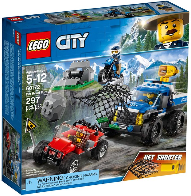 裝備升級！發射網子捕捉壞人～～ LEGO 60172 城市系列【泥巴路追擊】Dirt Road Pursuit 