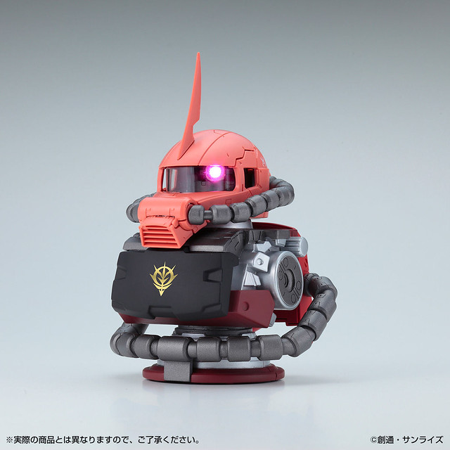 EXCEED MODEL ZAKU HEAD 夏亞專用薩克II 發光&發聲 胸像組（ライティング＆サウンドバストセット　シャア専用ザクII）【PB限定】