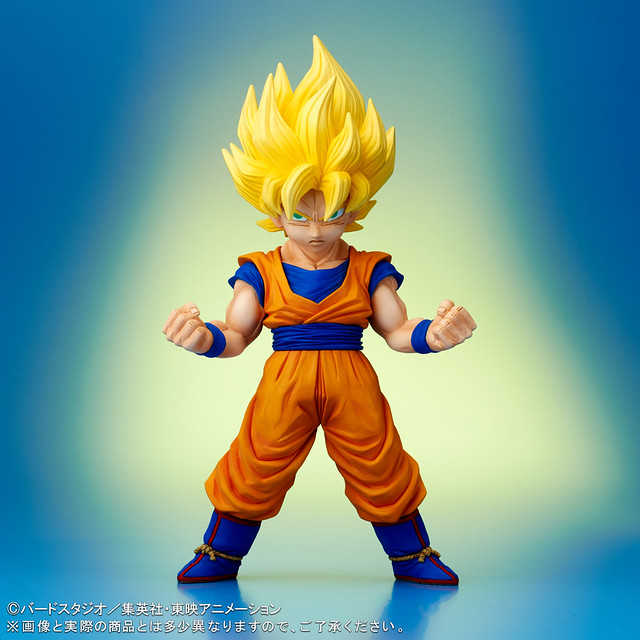 即使身型比例Q 版化，超級賽亞人的魄力也絲毫未減！！ X-PLUS デフォリアルシリーズ 《七龍珠Z》超級賽亞人 孫悟空ドラゴンボールZ  超サイヤ人 孫悟空