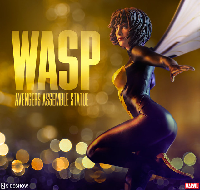 第一位女英雄加入該陣容！！ Sideshow Collectibles Avengers Assemble 系列【黃蜂女】Wasp 1/5 比例全身雕像作品