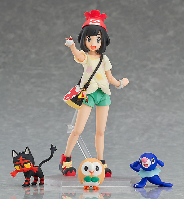 可愛的阿羅拉御三家一同登場！figma《精靈寶可夢 太陽．月亮》女主角 美月（ミヅキ；Selene）
