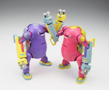 長谷川《35機動機器人》機械動力手臂「紫色＆粉紅色」最新版本 1/35比例組裝模型 メカトロウィーゴ No.07 ぱわーあーむ “ぱーぷる＆ぴんく”