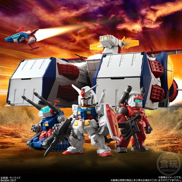 味噌...彈幕太薄了！FW GUNDAM CONVERGE《機動戰士鋼彈》白色基地（ホワイトベース）＆ CONVERGE:CORE V作戰套組【PB限定】