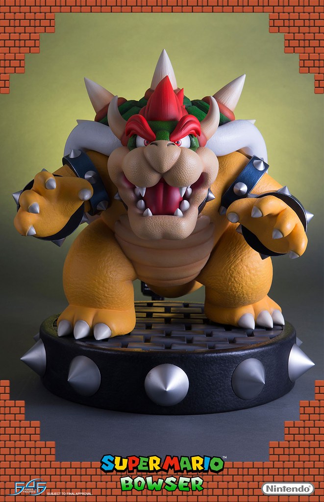 鍥而不捨要綁架公主的大魔王！！ First 4 Figures《超級瑪利歐兄弟》庫巴 Bowser 全身雕像作品 普通版 / 限定版 