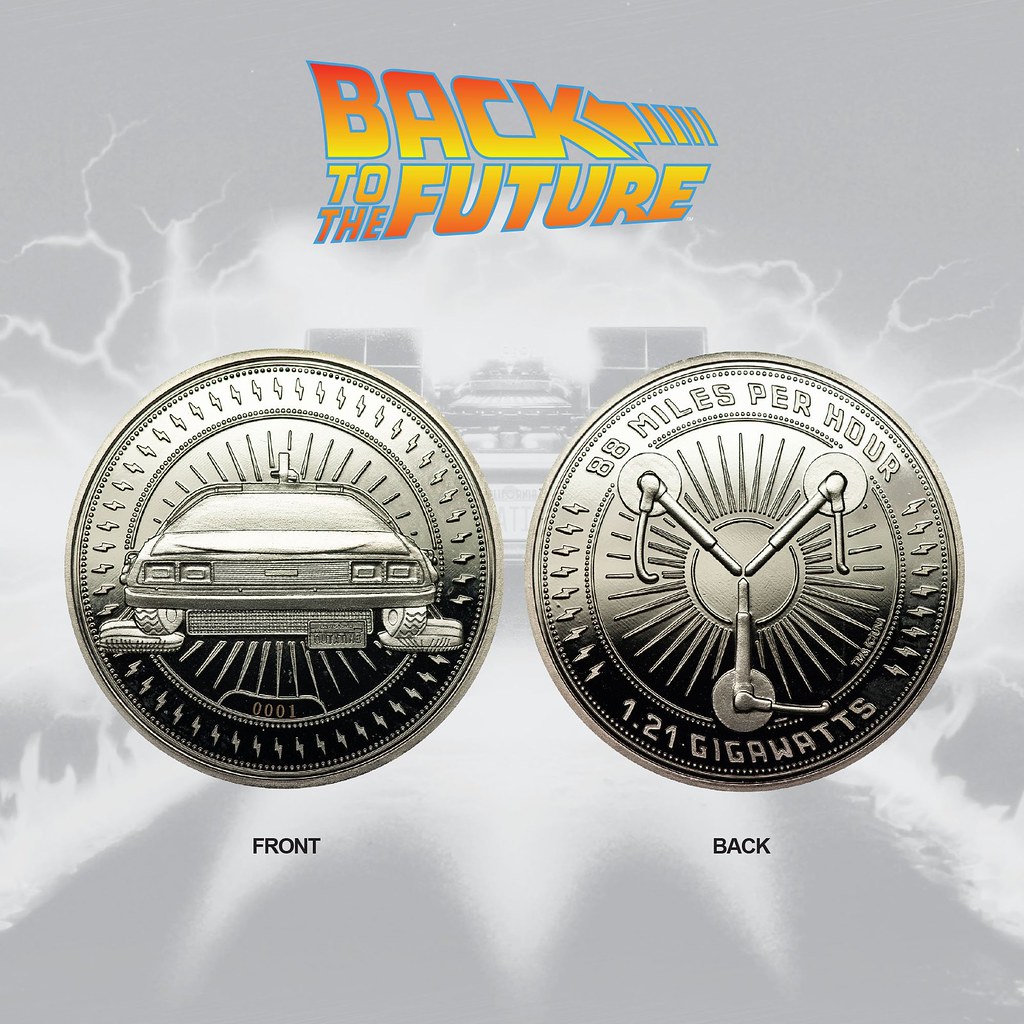 「路？我們要去的地方不需要道路。」Merchoid《回到未來》銀製紀念幣 Back To The Future Silver Edition Collectible Coin