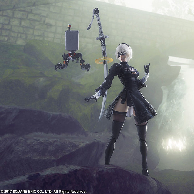 2B化身精美的可動人偶啦！BRING ARTS《尼爾：自動人形（NieR：Automata）》 2B & 機械生命體 6吋可動人偶