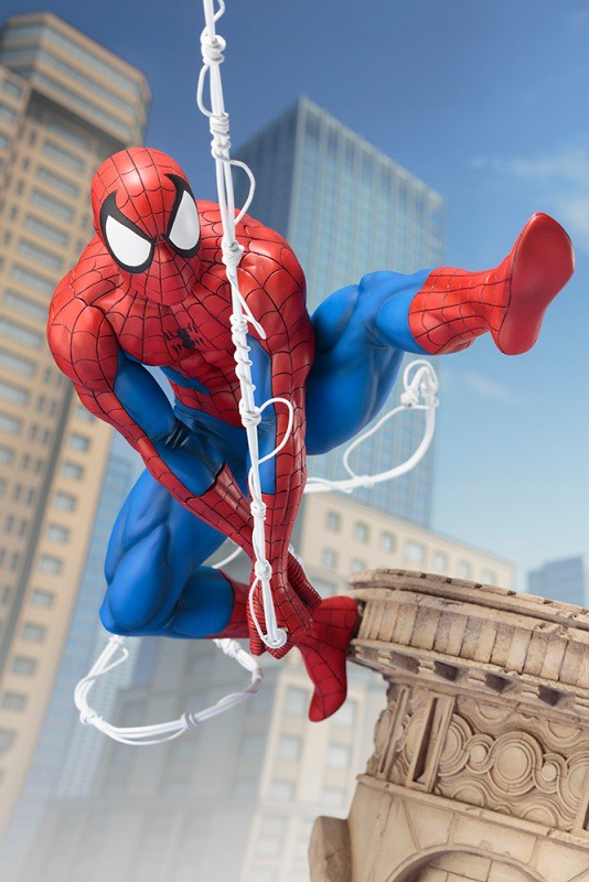 將蜘蛛人飛盪的瞬間精彩立體化！！ 壽屋 ARTFX 系列 Marvel Universe【蜘蛛人 Web Slinger】スパイダーマン ウェブスリンガー 1/6 比例全身雕像作品 