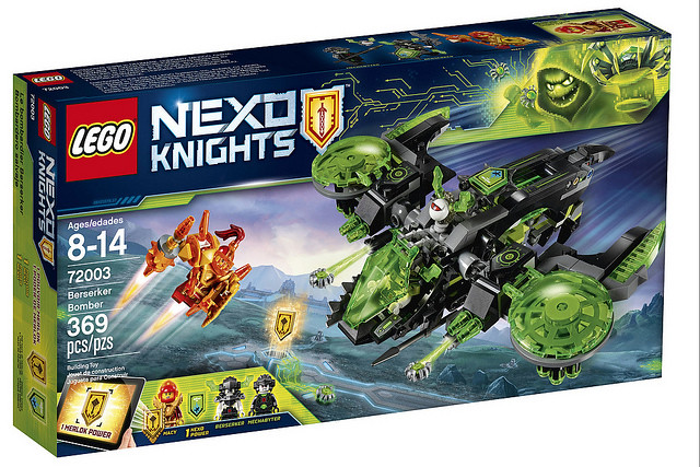 這些外型超誇張的載具又回來啦～～ LEGO 72003 未來騎士系列【狂戰士轟炸機】Berserker Bomber