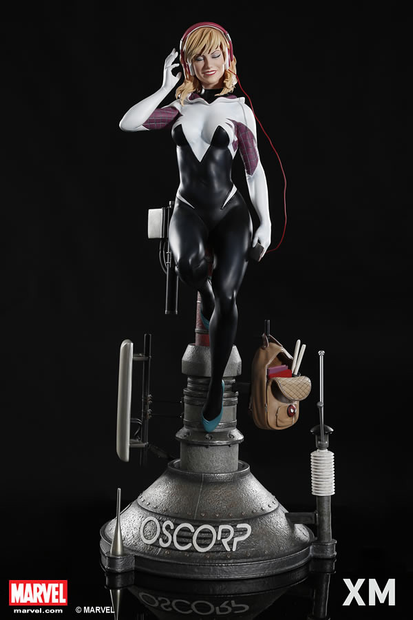 完全沈醉在音樂當中～ XM Studios Premium Collectibles 系列 Marvel【女蜘蛛人·關】Spider Gwen 1/4 比例全身雕像作品
