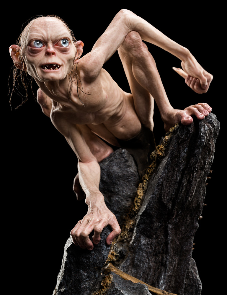 無時無刻都想奪回他的「寶貝」.....WETA Masters Collection 系列《魔戒》咕嚕 Gollum 1/3 比例全身場景雕像作品