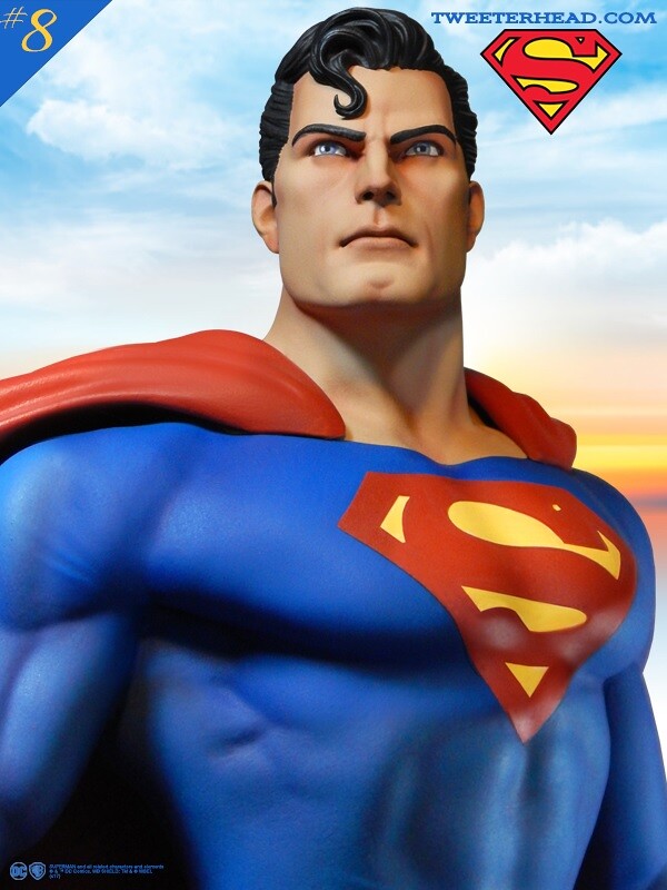 復古味滿滿滿！～ Tweeterhead Super Powers 系列【超人】Superman Maquette 1/6 比例全身雕像作品