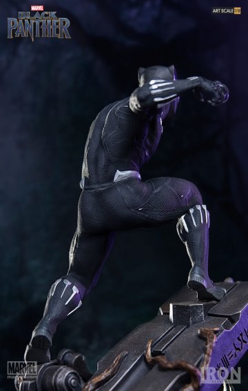 蓄勢待發的瓦干達帝王！！ Iron Studios Battle Diorama 系列《黑豹》黑豹 Black Panther 1/10 比例決鬥場景雕像作品