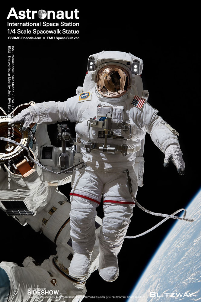 令人驚豔的太空人收藏～ Blitzway The Real 系列【太空人 ISS EMU ver.】Astronaut – ISS EMU ver. 1/4 比例全身雕像作品