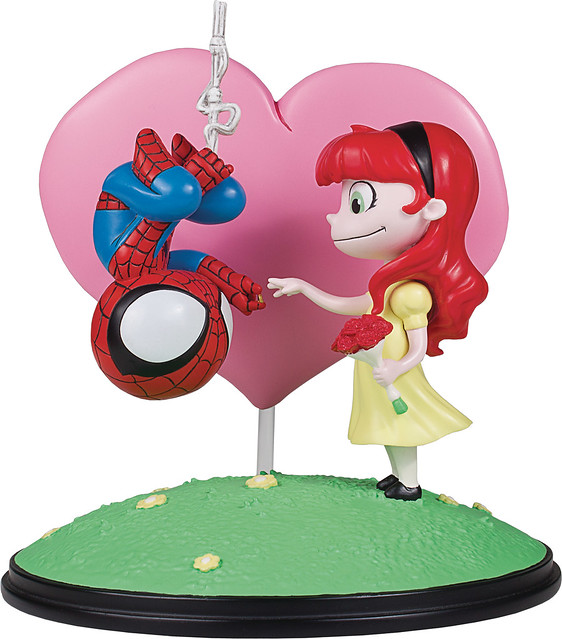 清新的小情小愛風格～Gentle Giant Marvel Comics【蜘蛛人＆瑪莉·珍】Spider-Man and Mary Jane Animated Statue