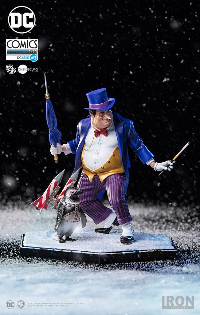 完美詮釋企鵝人過度華麗的穿搭風格～ Iron Studios DC Comics【企鵝人 豪華版】Penguin Deluxe by Ivan Reis 1/10 比例雕像作品
