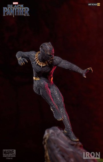 覬覦王位的瓦干達流亡者！！ Iron Studios Battle Diorama 系列《黑豹》艾瑞克·齊爾蒙格 Erik Killmonger 1/10 比例決鬥場景雕像作品