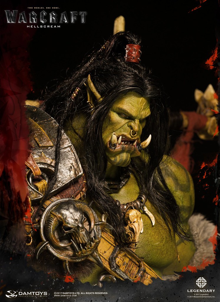DAMTOYS《魔獸：崛起》葛羅瑪許·地獄吼 Warcraft Grommash Hellscream DMLW03 全身雕像作品