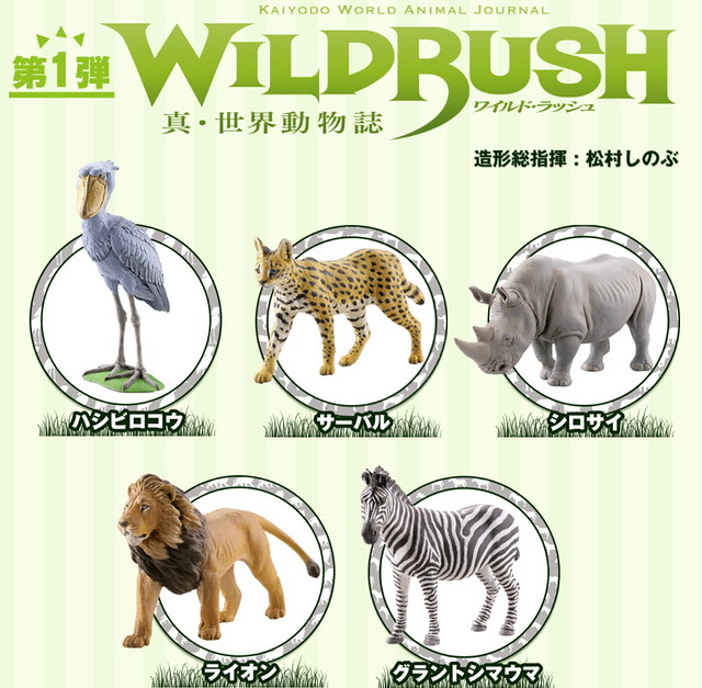 【更新官圖】海洋堂 膠囊Q角色集《WILD RUSH 真．世界動物誌》第一彈「非洲莽原篇」カプセルQキャラクターズ WILD RUSH 第1弾 アフリカサバンナ編