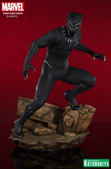 立於瓦干達廢墟遺跡之上的帝王！ 壽屋 ARTFX 系列 Marvel Universe《黑豹》黑豹 Marvel Black Panther Black Panther 1/6 比例全身雕像作品