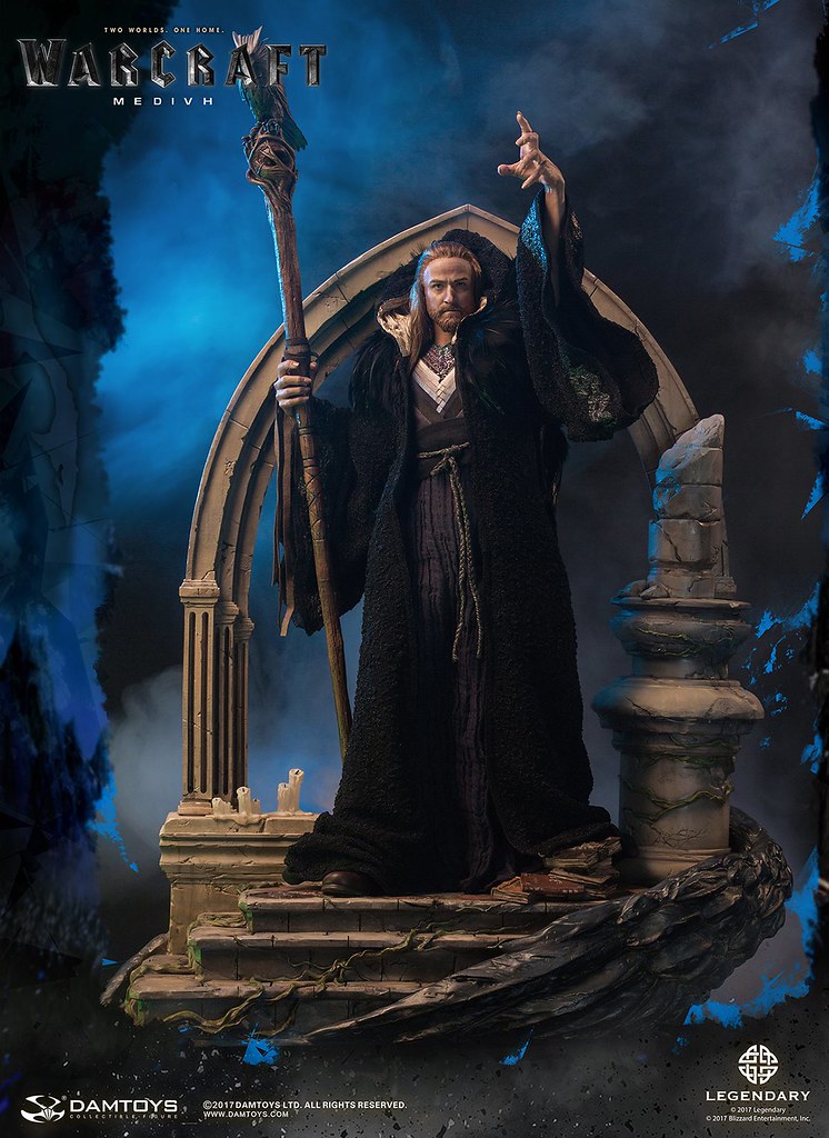 墮落的守護者！DAMTOYS《魔獸：崛起》麥迪文 Medivh DMLW05 全身雕像作品