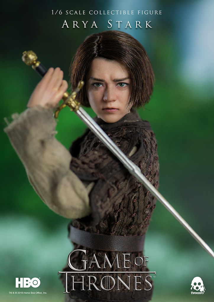threezero《冰與火之歌：權力遊戲》艾莉亞·史塔克 Game of Thrones Arya Stark 1/6 比例可動人偶作品