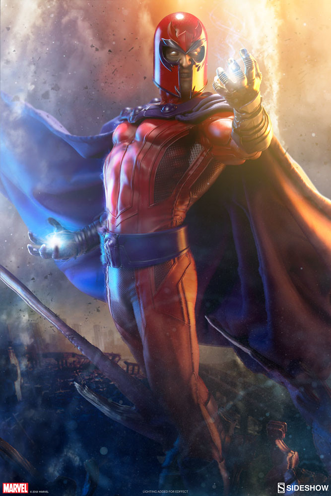真的飄起來了？！ Sideshow Collectibles Marvel Comics【萬磁王】Magneto Maquette 1/4 比例全身雕像作品