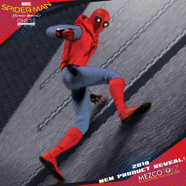 MEZCO ONE：12 COLLECTIVE 系列《蜘蛛人：返校日》蜘蛛人自製服裝ver. Homemade Suit Spider-Man 1/12 比例人偶作品 情報公開！！