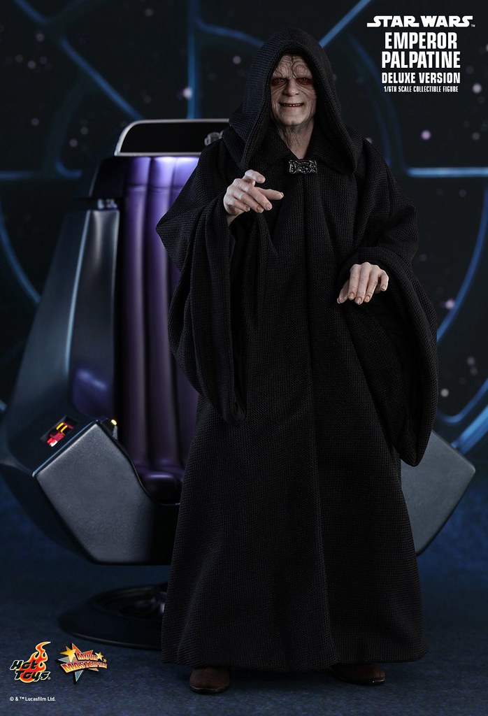 附上王座更顯不可一世的霸氣！！Hot Toys - MMS468 -《星際大戰六部曲：絕地大反攻》皇帝 白卜庭 豪華版 Emperor Palpatine(Deluxe Version) 1/6 比例人偶作品