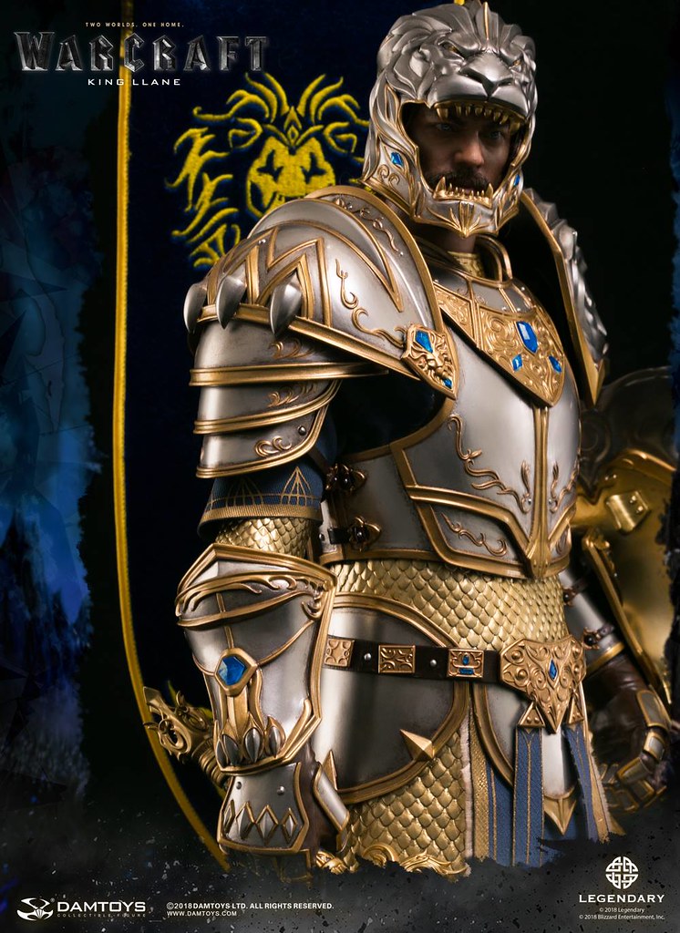 偉大的風暴城之王！！DAMTOYS《魔獸：崛起》萊恩·烏瑞恩 King Llane Wrynn DMLW08 全身雕像作品