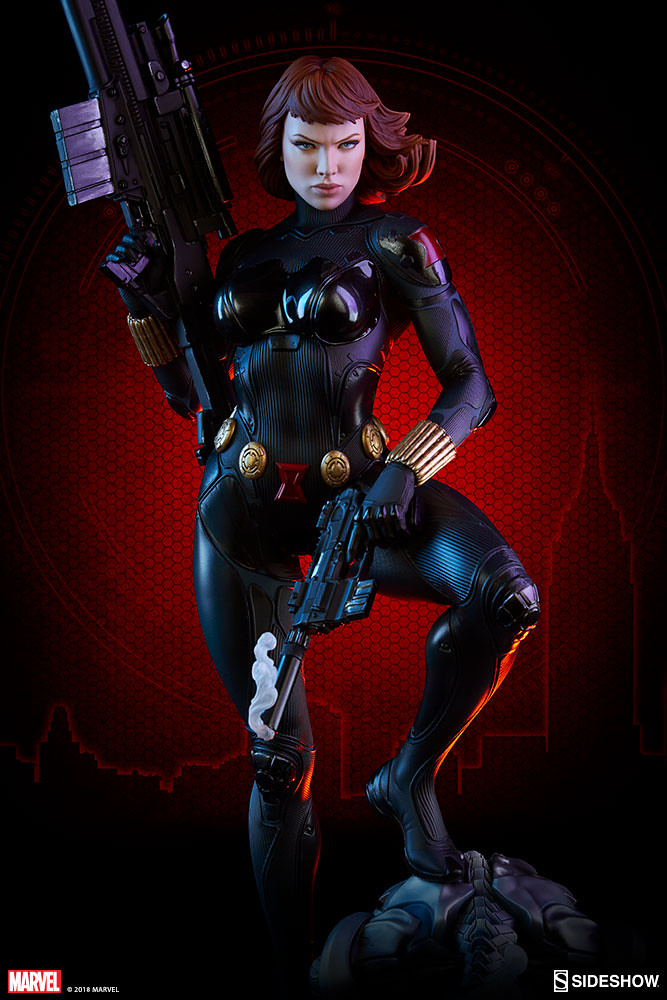 兼具性感與魄力的強悍姿態！！ Sideshow Collectibles Premium Format Figure 系列 Marvel Comics 【黑寡婦】Black Widow 1/4 比例全身雕像作品