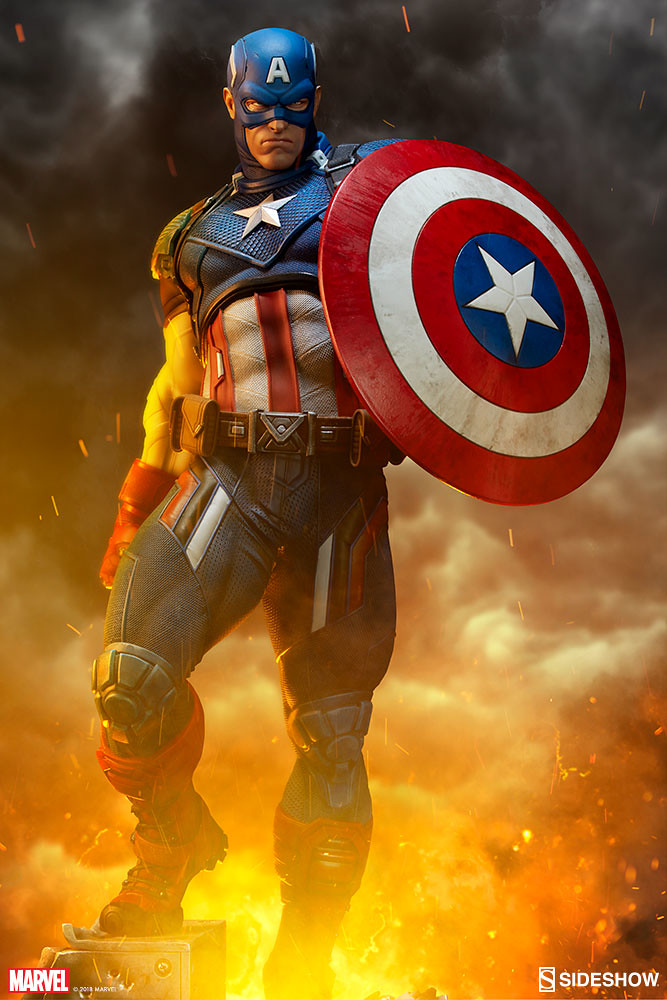 Sideshow Collectibles Premium Format Figure 系列 Marvel Comics 【美國隊長】Captain America 1/4 比例全身雕像作品