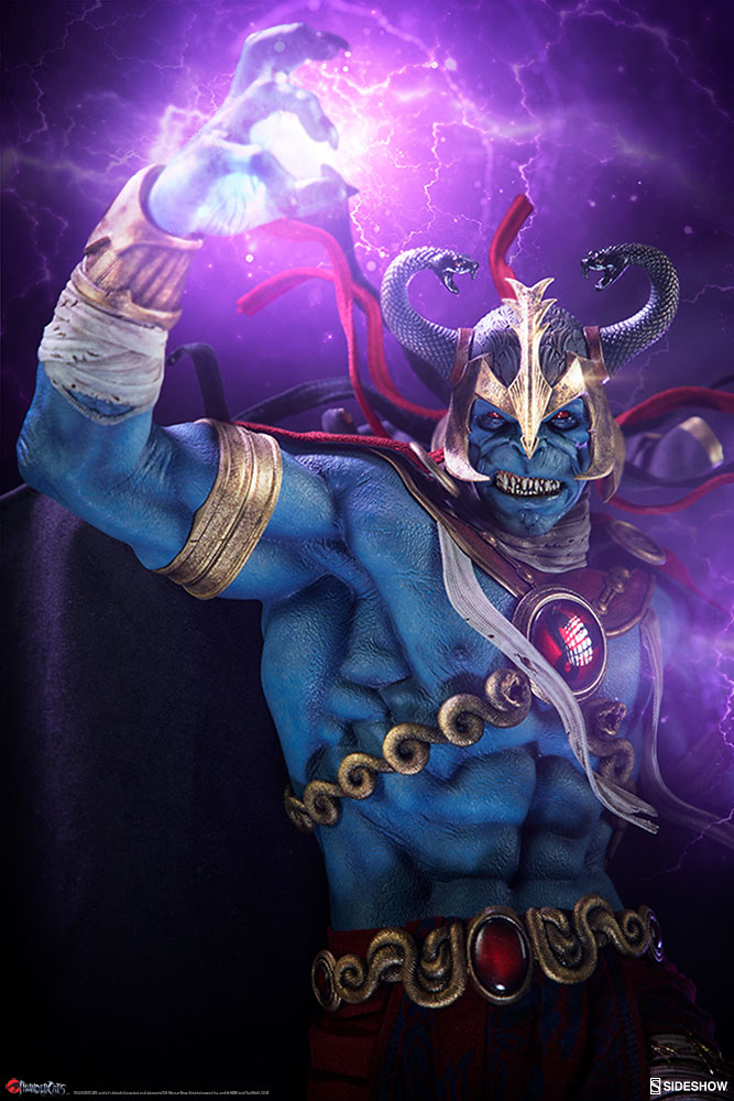 寫實的風格讓木乃伊看起來更可怕啦～～ Sideshow Collectibles《霹靂貓》木乃伊 Mumm-Ra 全身雕像作品