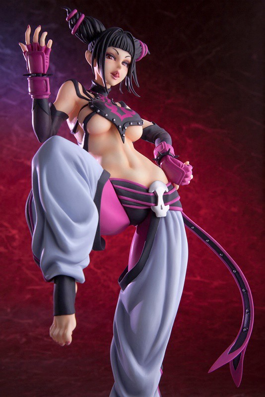 能施展出華麗踢擊的狂暴「蜘蛛」！！壽屋 STREET FIGHTER美少女【茱莉】ジュリ 1/7 比例模型作品【再販】