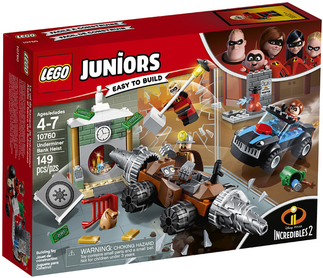 一次收集完超可愛的超人一家～～LEGO 10760、10761 Juniors 系列《超人特攻隊2》Incredibles 2 電影盒組