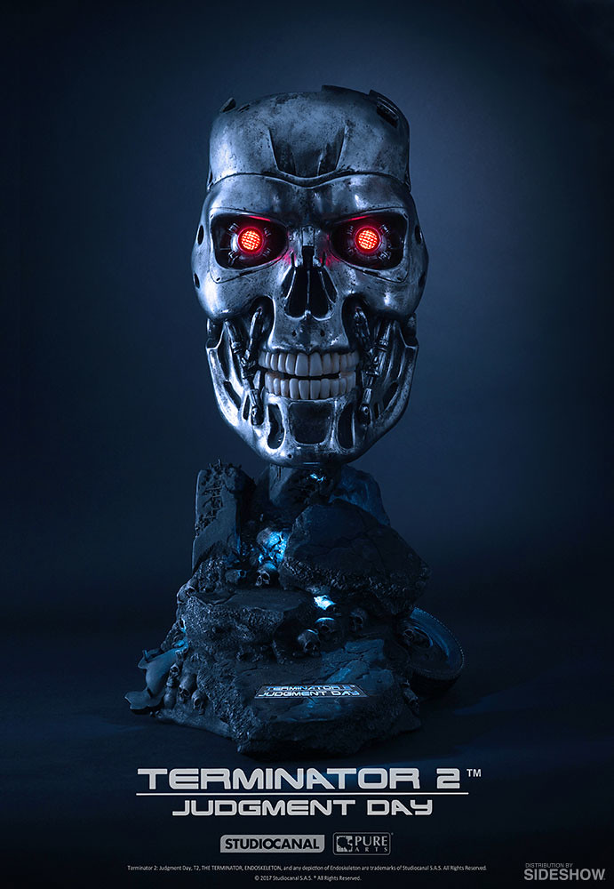 「Hasta la vista, baby.」Sideshow Collectibles × PureArts《魔鬼終結者2：審判日》T-800 內骨骼 T-800 Endoskeleton 1：1 比例雕像作品